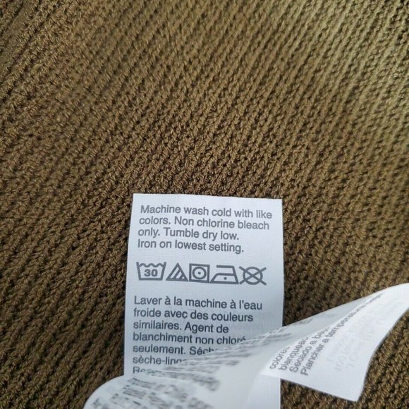 Madewell Boucle Knit Tank Top Size S Ribbed Stretch Crew Neck Pullover Green - Picture 6 of 6